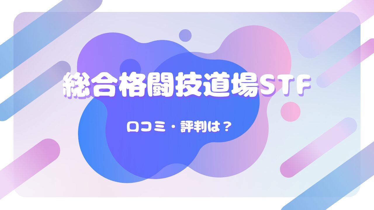 総合格闘技道場STF 口コミ